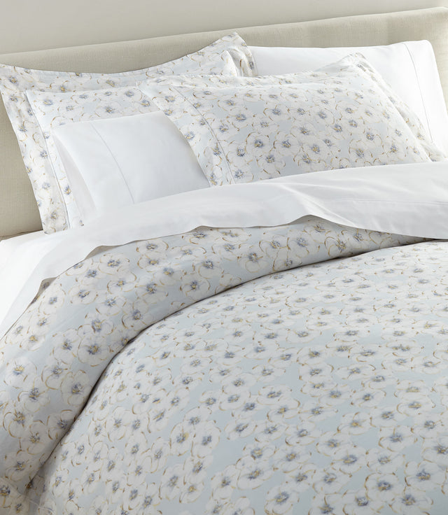Ella Sky Linen Duvet Set by Peacock Alley at Fig Linens and Home