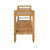 Bar Cart Side View - Elsie Rattan Bar Cart by Worlds Away at Fig Linens and Home