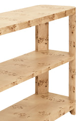 Emery Burlwood Console Table by Worlds Away at Fig Linens and Home - Shelf Detail View 1