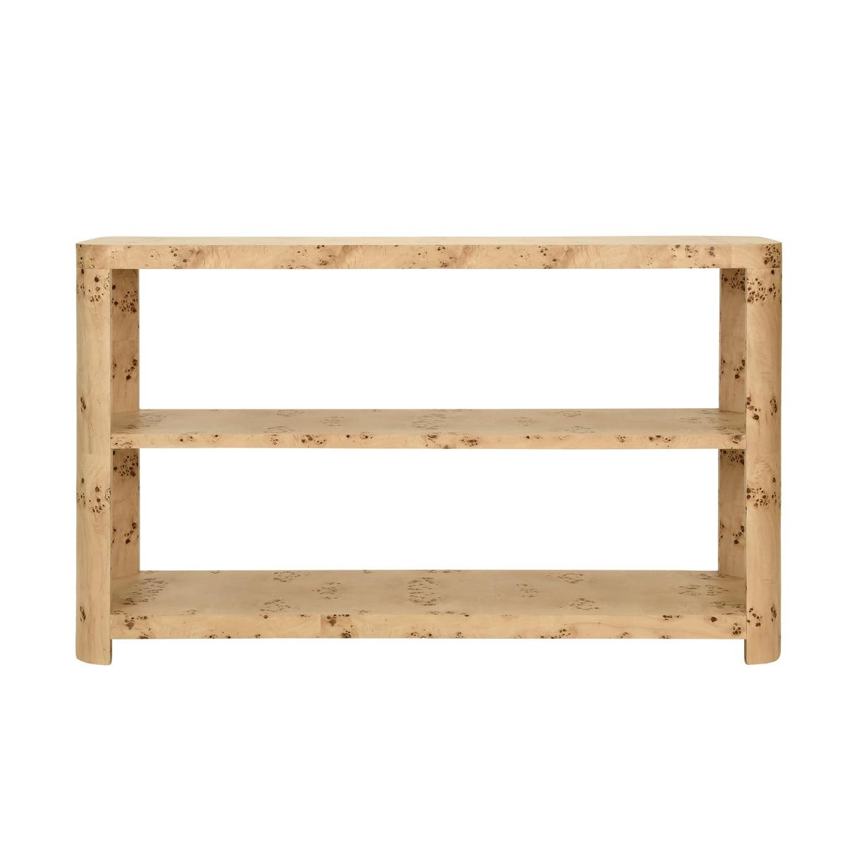Emery Burlwood Console Table by Worlds Away at Fig Linens and Home - Front View