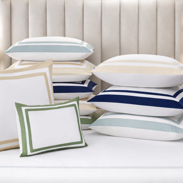 Stella Organic Cotton Percale Pillow Shams by Orchids Lux Home at Fig Linens and Home