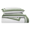 Stella Organic Cotton Percale Sham by Orchids Lux Home - Olive at Fig Linens and Home 1
