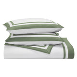 Stella Organic Cotton Percale Sham by Orchids Lux Home - Olive at Fig Linens and Home 1