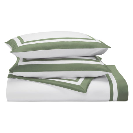 Stella Organic Cotton Percale Sham by Orchids Lux Home - Olive at Fig Linens and Home 1