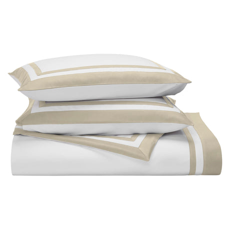 Stella Organic Cotton Percale Sham by Orchids Lux Home - Sand at Fig Linens and Home 1