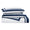 Stella Organic Cotton Percale Sham by Orchids Lux Home - Navy at Fig Linens and Home 1