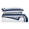 Stella Organic Cotton Percale Sham by Orchids Lux Home - Navy at Fig Linens and Home 1