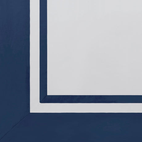 Stella Organic Cotton Percale Sham by Orchids Lux Home - Navy at Fig Linens and Home 2