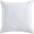 Chloe European Linen Diamond Coverlet Sham by Orchids Lux Home - White Euro Sham