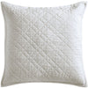 Chloe European Linen Diamond Coverlet Sham by Orchids Lux Home - Beige Euro Sham