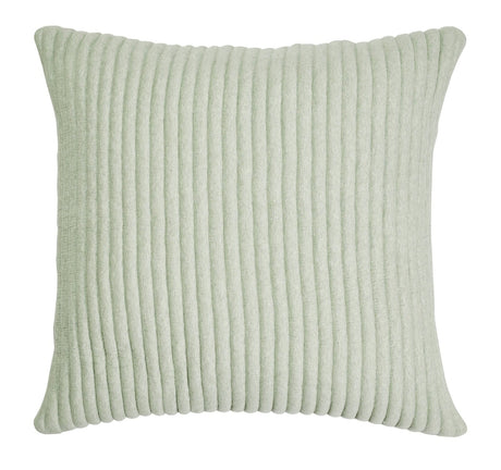 Charlton Cotton Jersey Channel Quilt Shams by Orchids Lux Home - Green Euro Sham