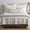 Ann Gish Echelon Throw Natural by Ann Gish - 96x50 Padded Throw Natural at FIG LINENS AND HOME - 2