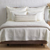 Ann Gish Echelon Throw Natural by Ann Gish - 96x50 Padded Throw Natural at FIG LINENS AND HOME - 2