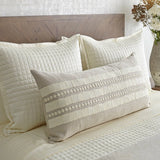 Ann Gish Echelon Decorative Pillows Natural by Ann Gish - 16" x 36" Throw Pillow Natural at FIG LINENS AND HOME - 2