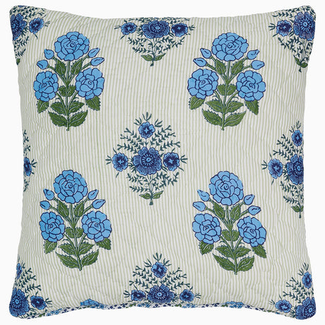 Bipin Lapis Sham by John Robshaw at Fig Linens and Home - 3