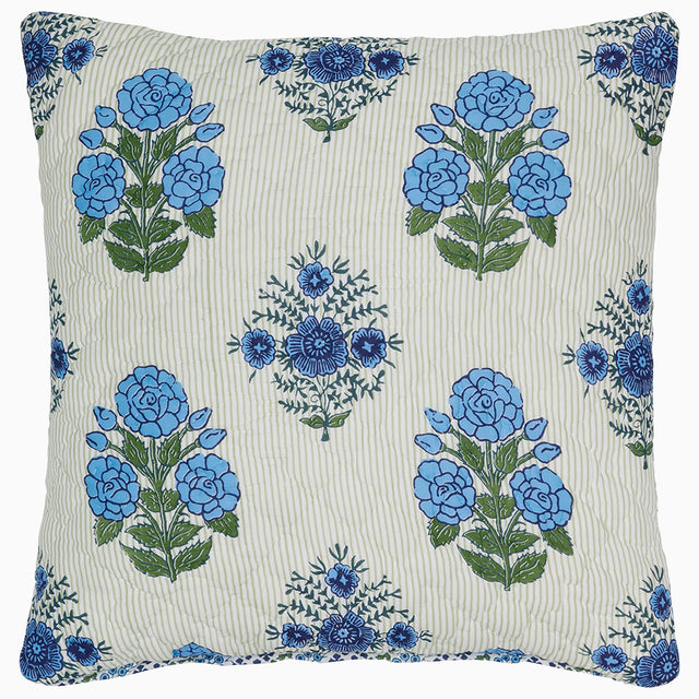 Bipin Lapis Sham by John Robshaw at Fig Linens and Home - 3