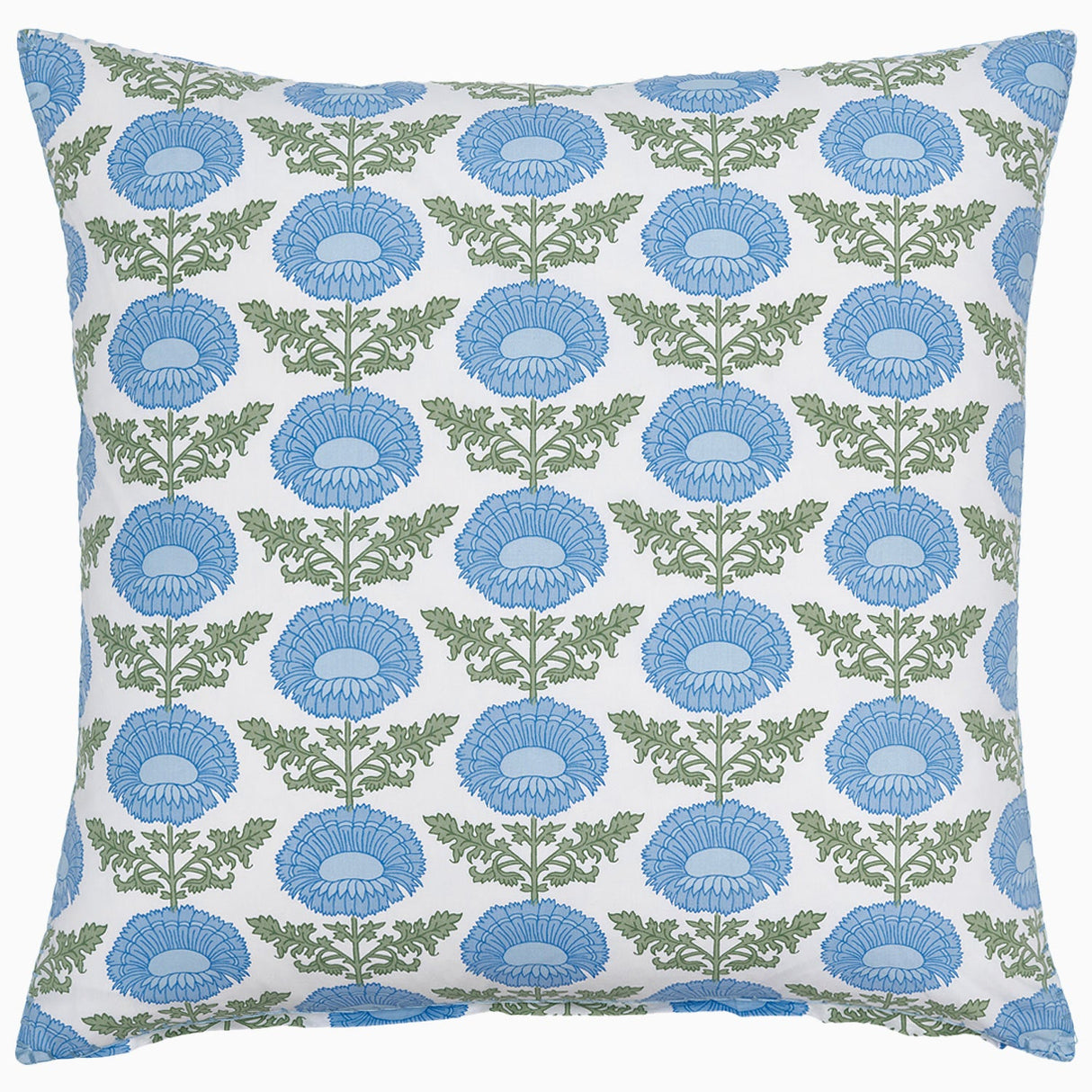 Kaavia Light Indigo Organic Sham by John Robshaw at Fig Linens and Home - 3