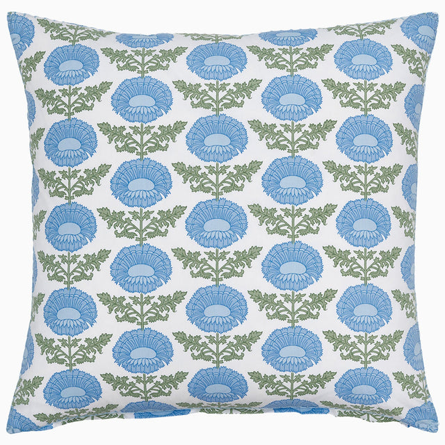 Kaavia Light Indigo Organic Sham by John Robshaw at Fig Linens and Home - 3