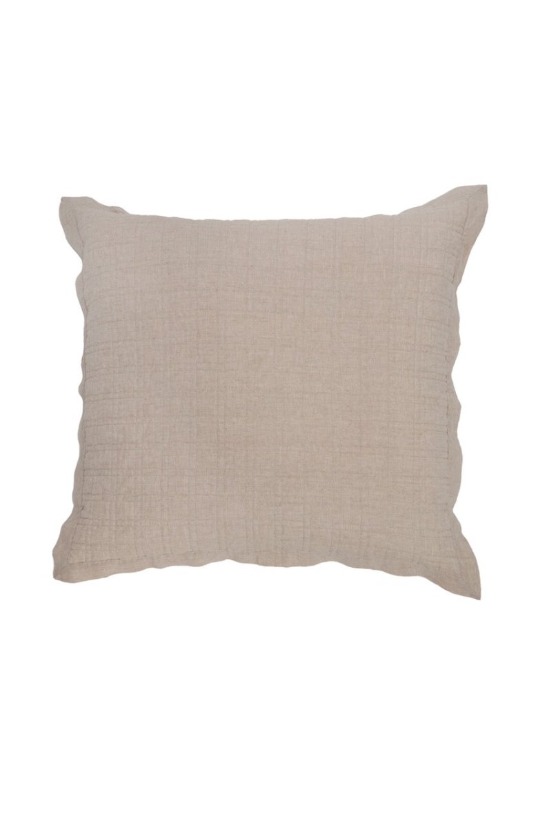 Pom Pom at Home Owen - Flax - Large Euro at Fig Linens and Home