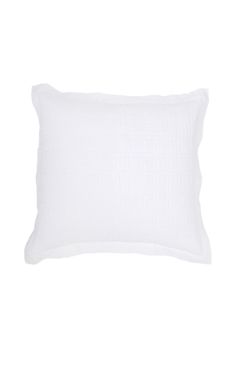 Pom Pom at Home Owen - White - Large Euro at Fig Linens and Home