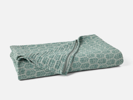 Coverlet - Coyuchi Mirada Thyme Chrysanthemum Organic Matelasse at Fig Linens and Home