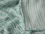 Fabric Swatch - Coyuchi Mirada Thyme Chrysanthemum Organic Matelasse at Fig Linens and Home