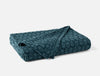 Mirada Organic Matelasse Cerulean Chrysanthemum Coverlet | Coyuchi at Fig Linens and Home