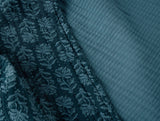 Mirada Organic Matelasse Cerulean Chrysanthemum Coverlet 3 | Coyuchi at Fig Linens and Home