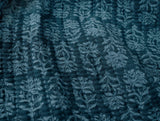 Mirada Organic Matelasse Cerulean Chrysanthemum Coverlet 2 | Coyuchi at Fig Linens and Home