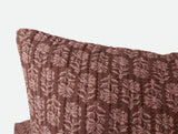 Mirada Organic Matelasse Plum Blossom Chrysanthemum Euro Sham 2 | Coyuchi at Fig Linens and Home