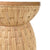 Fiji Occasional Table by Worlds Away | Small Side Table - Detail of Woven Material and Wood Top