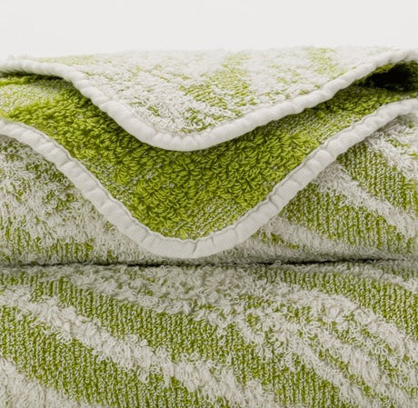 Abyss & Habidecor Fogo Wash Cloth 12X12 Apple Green 165 by Abyss - Wash Cloth 12x12 Green 165 at FIG LINENS AND HOME - 1