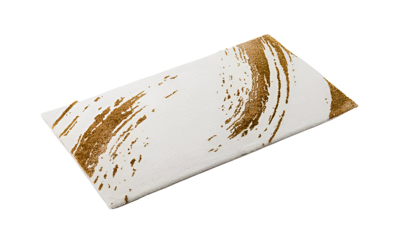 Angle Fortuny 27x24 Gold 800 Bath Rug by Abyss at Fig Linens and Home