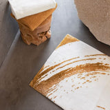 Corner Fortuny 27x47 Gold 800 Bath Rug by Abyss at Fig Linens and Home