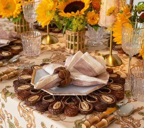 Marisol Brown/Natural Placemat Detail 6 | Kim Seybert at Fig Linens and Home