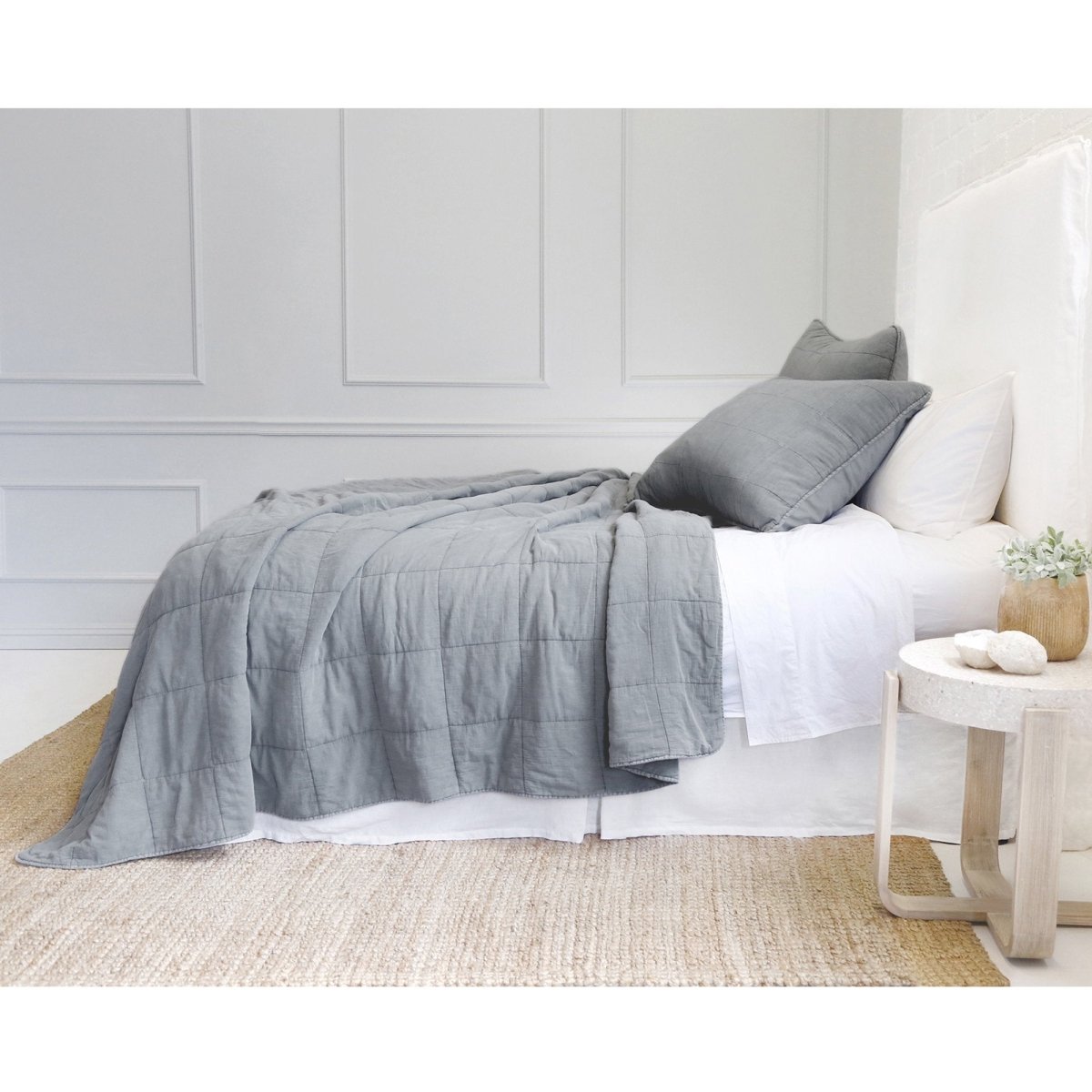Fig Linens - Pom Pom at Home Bedding - Antwerp Ocean Coverlet
