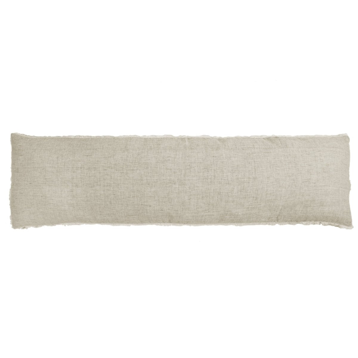 Fig Linens - Pom Pom at Home Bedding - Olive Linen Body Pillow