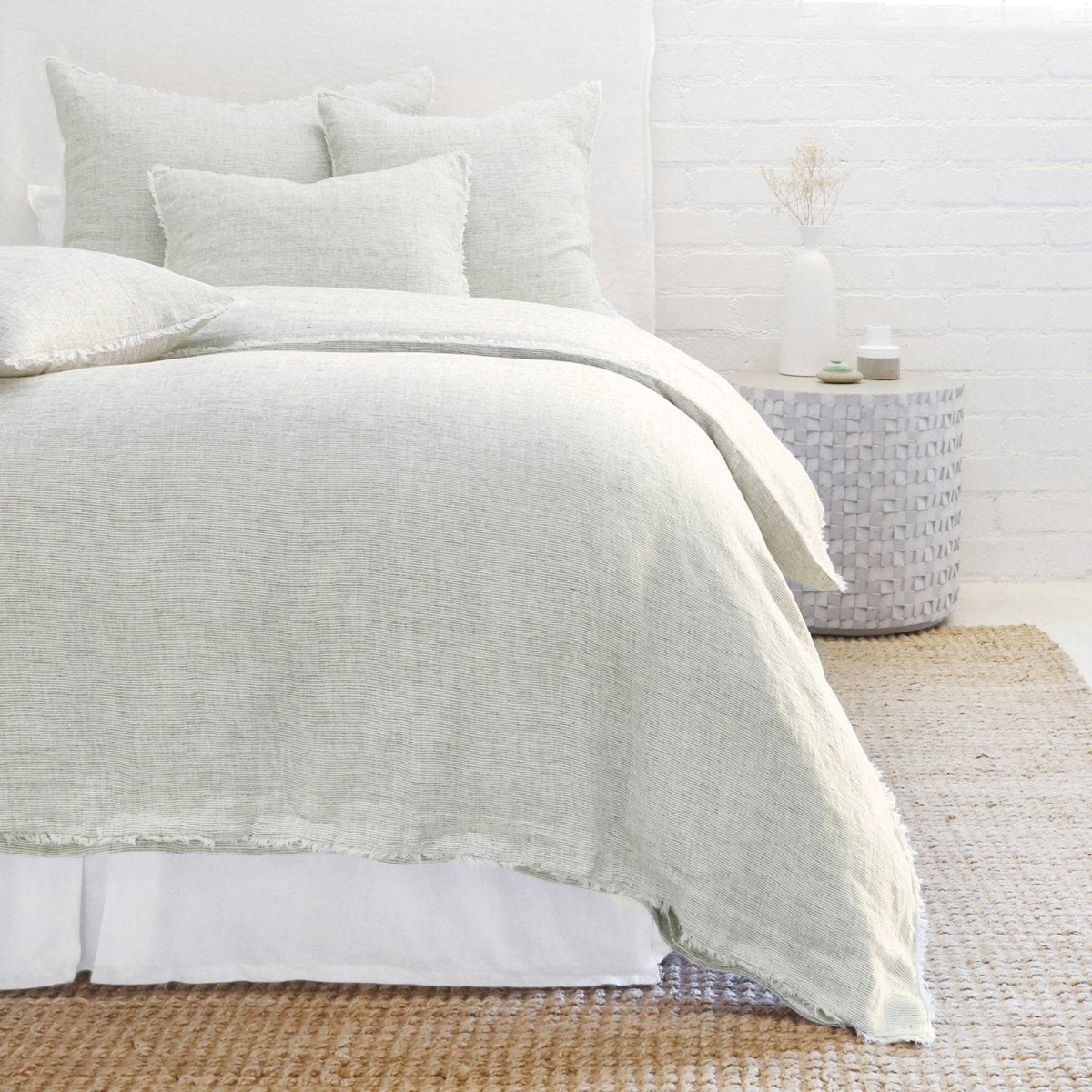 Pom Pom at Home - Logan Olive Linen Duvet Collection - Fig Linens