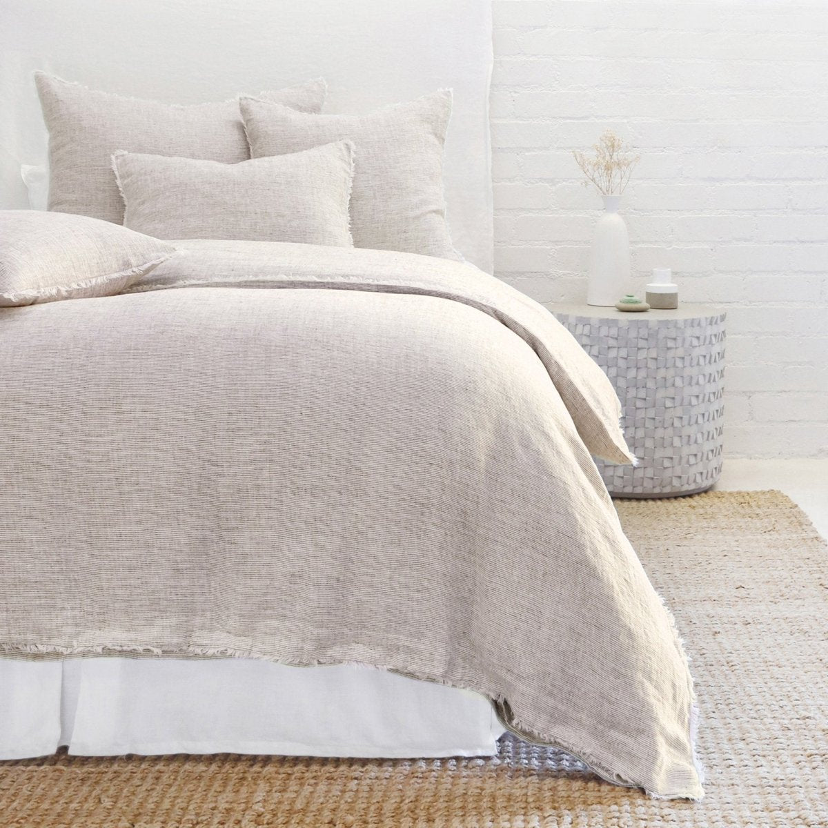 Pom Pom at Home - Logan Terra Cotta Linen Duvet Collection - Fig Linens