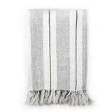 Pom Pom at Home - Laguna Grey & Charcoal Linen Blanket - Fig Linens