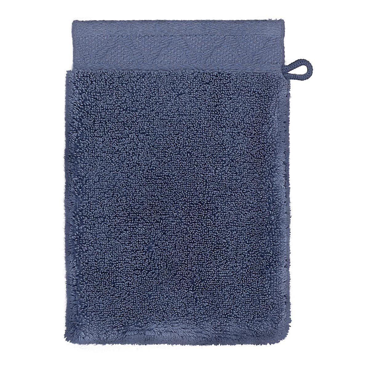 Le Jacquard Français | Caresse Orient Blue Bath Collection - Fig Linens - Wash mitt