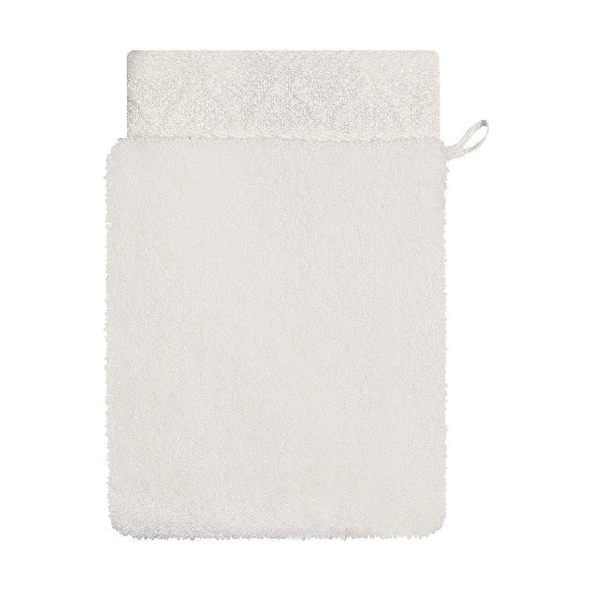 Le Jacquard Français | Caresse Ivory Bath Collection | Fig Linens - wash mitt