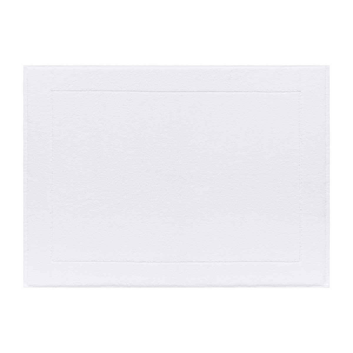 Le Jacquard Français | Caresse White Bath Collection | Fig Linens - Bath mat