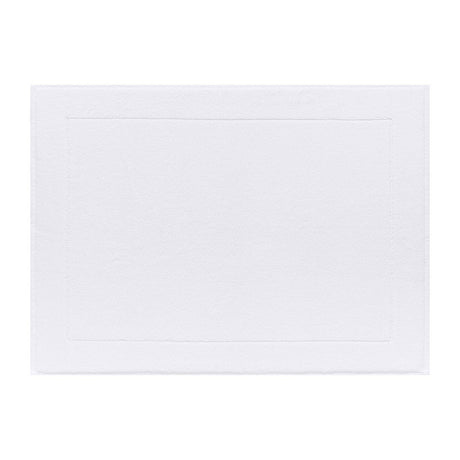 Le Jacquard Français | Caresse White Bath Collection | Fig Linens - Bath mat
