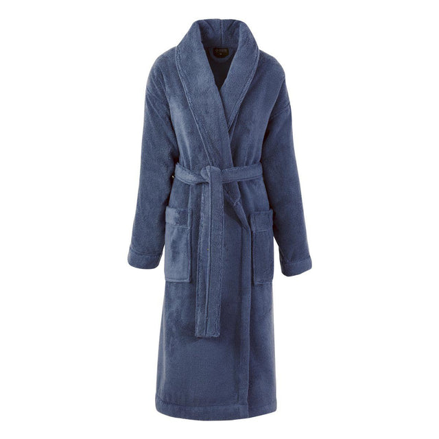 Caresse Orient Blue Bathrobe by Le Jacquard Français | Fig Linens