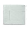 Celeste Sheeting by Sferra | Fig Linens - Silver Sage green flat sheet