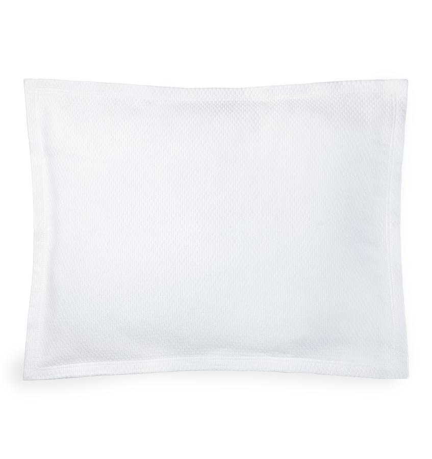 Perrio White Coverlets & Shams by Sferra | Fig Linens - White sham