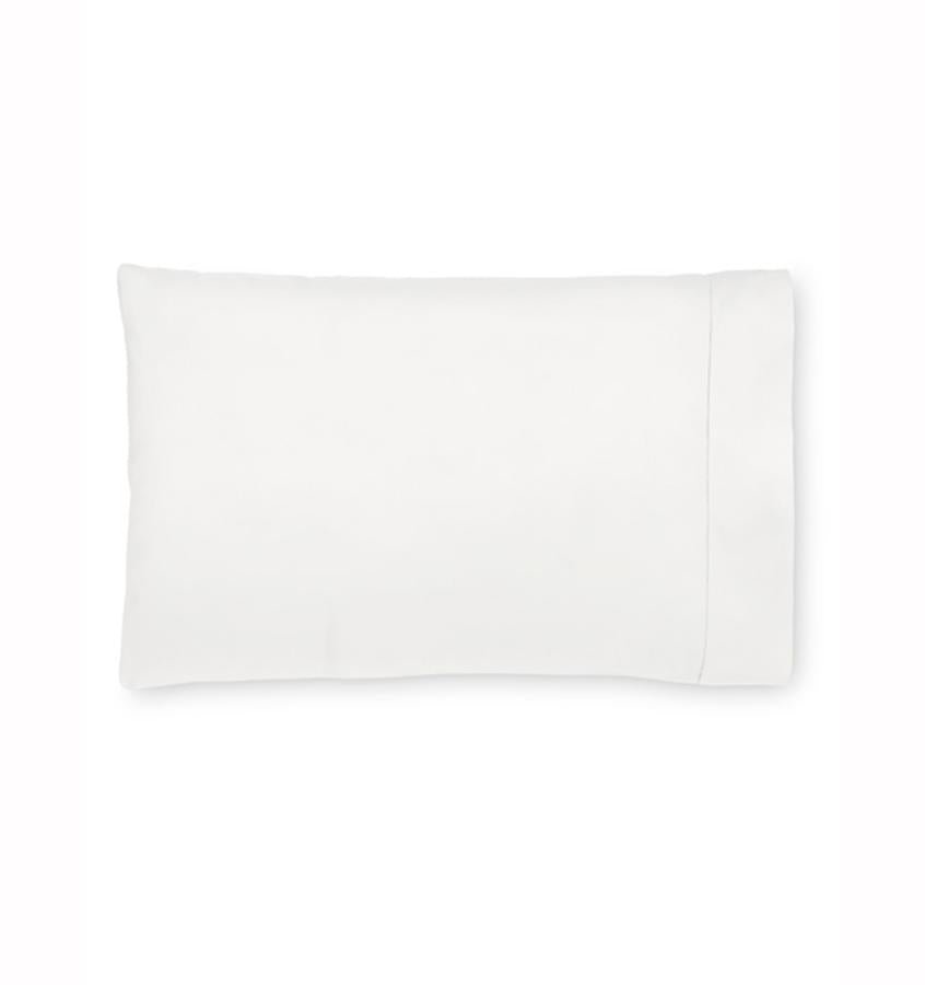 Fig Linens - Giotto Collection by Sferra - White pillowcase 