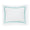 Fig Linens - Sferra Bedding - Grand Hotel White and Aqua Sham