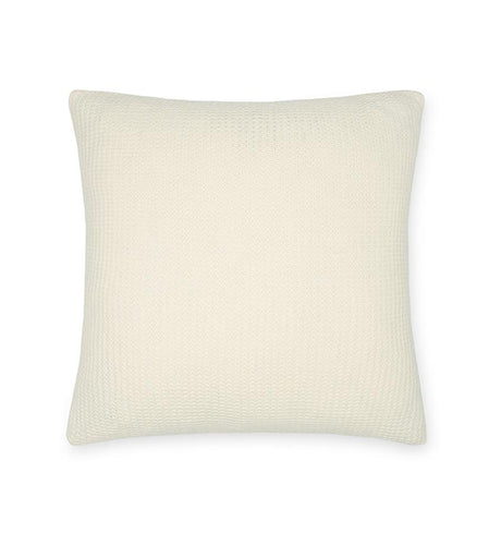 Pettra Eggshell Throw Pillow by Sferra | Fig Linens and Home - Ivory pillow